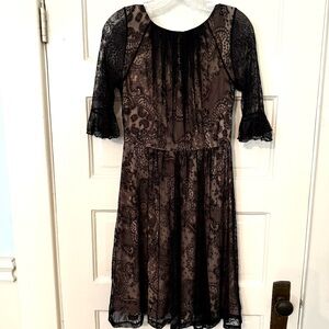 Eva Franco Black Lace Dress
